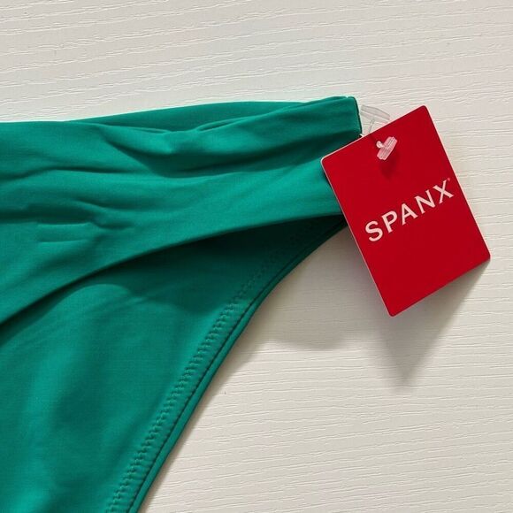 Spanx Shaping Swim Bikini Bottom Moderate Full Mystic Green Size XL 50146R new - Picture 10 of 12
